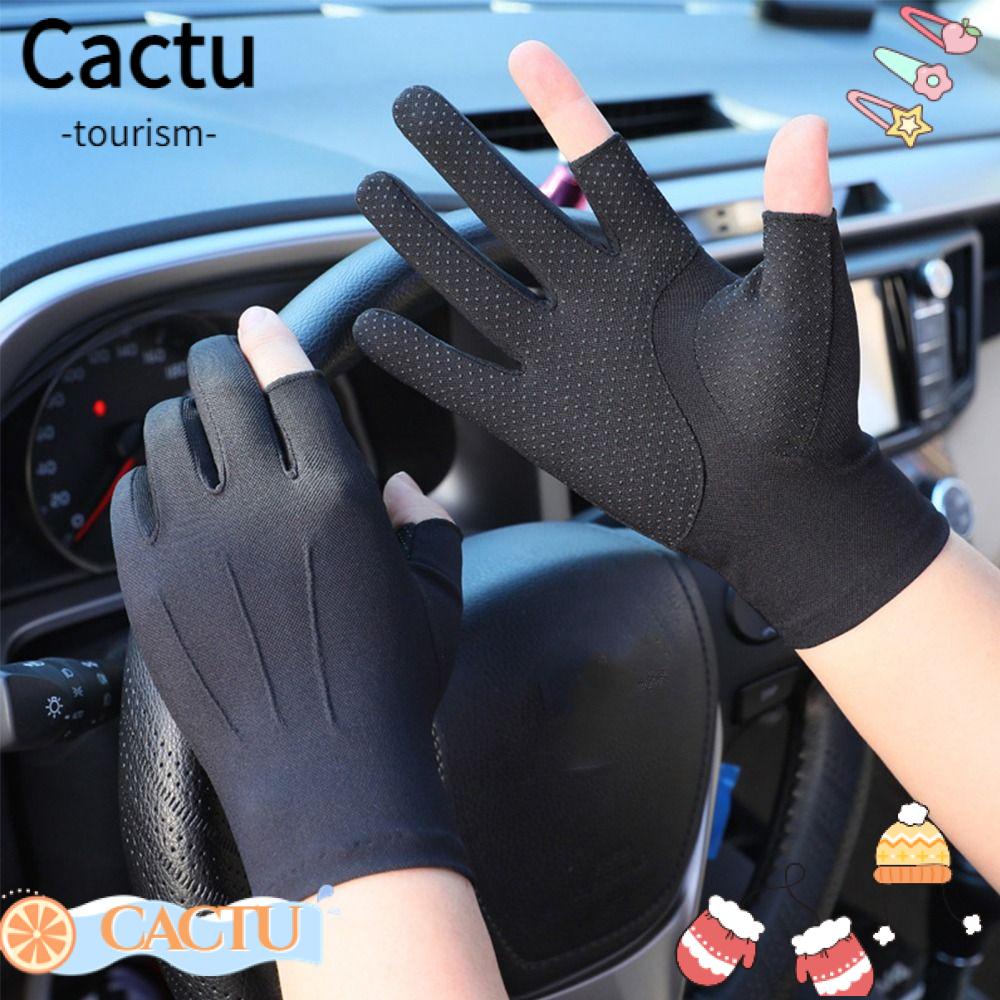 cactu-ถุงมือผู้ชาย-กลางแจ้ง-ป้องกันแสงแดด-กีฬา-ขี่จักรยาน-ถุงมือขับรถ