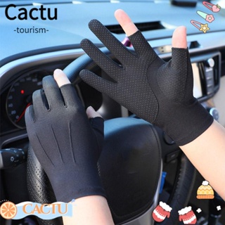 Cactu ถุงมือผู้ชาย กลางแจ้ง ป้องกันแสงแดด กีฬา / ขี่จักรยาน ถุงมือขับรถ
