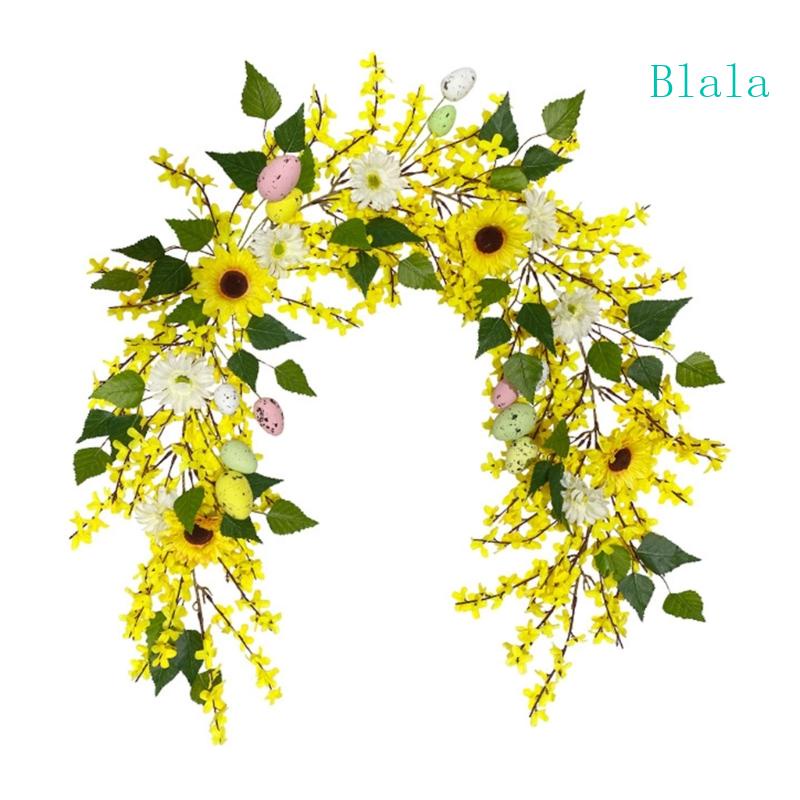 blala-พวงมาลัยไข่อีสเตอร์-ดอกทานตะวัน-หลากสี-สําหรับตกแต่งเทศกาลปีใหม่