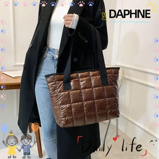 Daphne กระเป๋าสะพายไหล่ กระเป๋าช้อปปิ้ง ทรงโท้ท ลําลอง แฟชั่นฤดูใบไม้ร่วง ฤดูหนาว สําหรับผู้หญิง