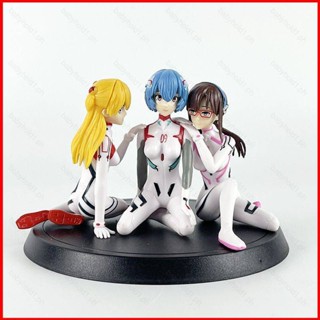 โมเดลฟิกเกอร์ EVA Evangelion Ayanami Rei Asuka Soryu Mari ของเล่นสําหรับเด็ก จํานวน 3 ชิ้น