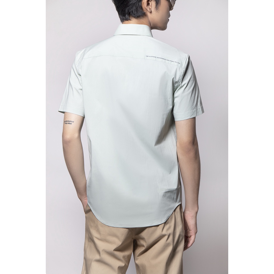 esp-เสื้อเชิ้ตแขนสั้นแต่งกระเป๋า-ผู้ชาย-สีเขียว-short-sleeve-shirt-with-front-pocket-03737
