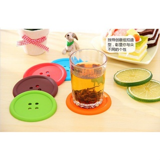 Button Coaster Colourful Silicone Cup Drinks Holder Mat Placemat Gift Clearance sale