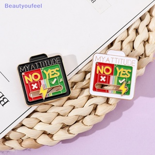 [Beautyoufeel] เข็มกลัด ลาย My Social Hat Pin Social Mood สําหรับติดกระเป๋า