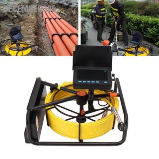 December305 4.3in Sewer Camera IP68 Waterproof Pipe Inspection Plumbing Drain Industrial Endoscope With 6 LED Lights 100-240V