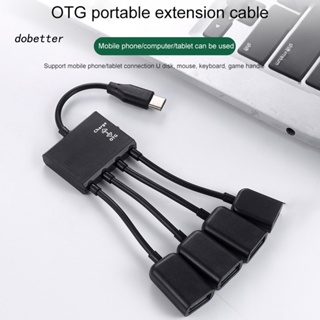 &lt;Dobetter&gt; สายเคเบิลแปลง PVC OTG Type-c เป็น USB Type-c สําหรับแท็บเล็ต