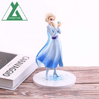 สินค้า Forbetter โมเดลฟิกเกอร์ Frozen Elsa Pvc ขนาด 21 ซม. สําหรับตกแต่งเค้ก