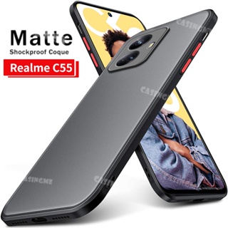 เคสซิลิโคนใส เนื้อแมตต์ กันกระแทก สําหรับ Realme C55 5G Realme C55 C 55 55C RealmeC55 NFC 5G RMX3710 6.72&amp;quot; เคสโทรศัพท์ PC แบบแข็ง เนื้อด้าน