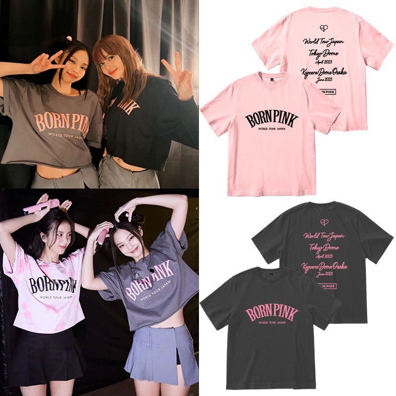 Black pink Tee shirt kpop tシャツ Blackpink PINK T Shirt