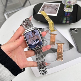  สายนาฬิกาข้อมือ ประดับพู่ สไตล์คลาสสิก สําหรับ Apple Watch Series Ultra 8 7 6 SE 5 4 3 2 1 ขนาด 42 44 45 49 มม. 38 40 41 มม.