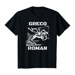 2023NEXเสื้อยืดผ้าฝ้ายพิมพ์ลายขายดี เสื้อยืด พิมพ์ลายมวยปล้ํา Greco Roman สําหรับผู้ชาย เสื้อยืด คอกลม แขนสั้น ผ้าฝ้าย แ