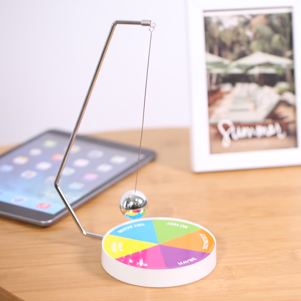 Chris office Magnetic Decision Maker Ball Swing Pendulum ตกแต่งโต๊ะ ...