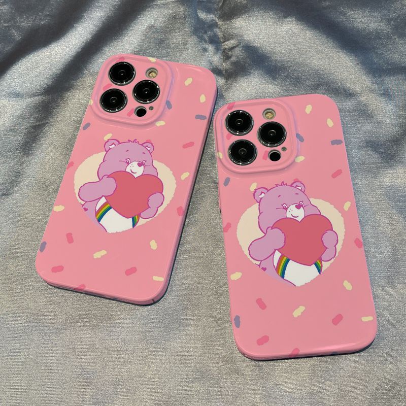 เคสโทรศัพท์มือถือ-ลายหมี-สีชมพู-สําหรับ-apple-iphone-14plus-13promax-12-11-7-8xsxr-y02i