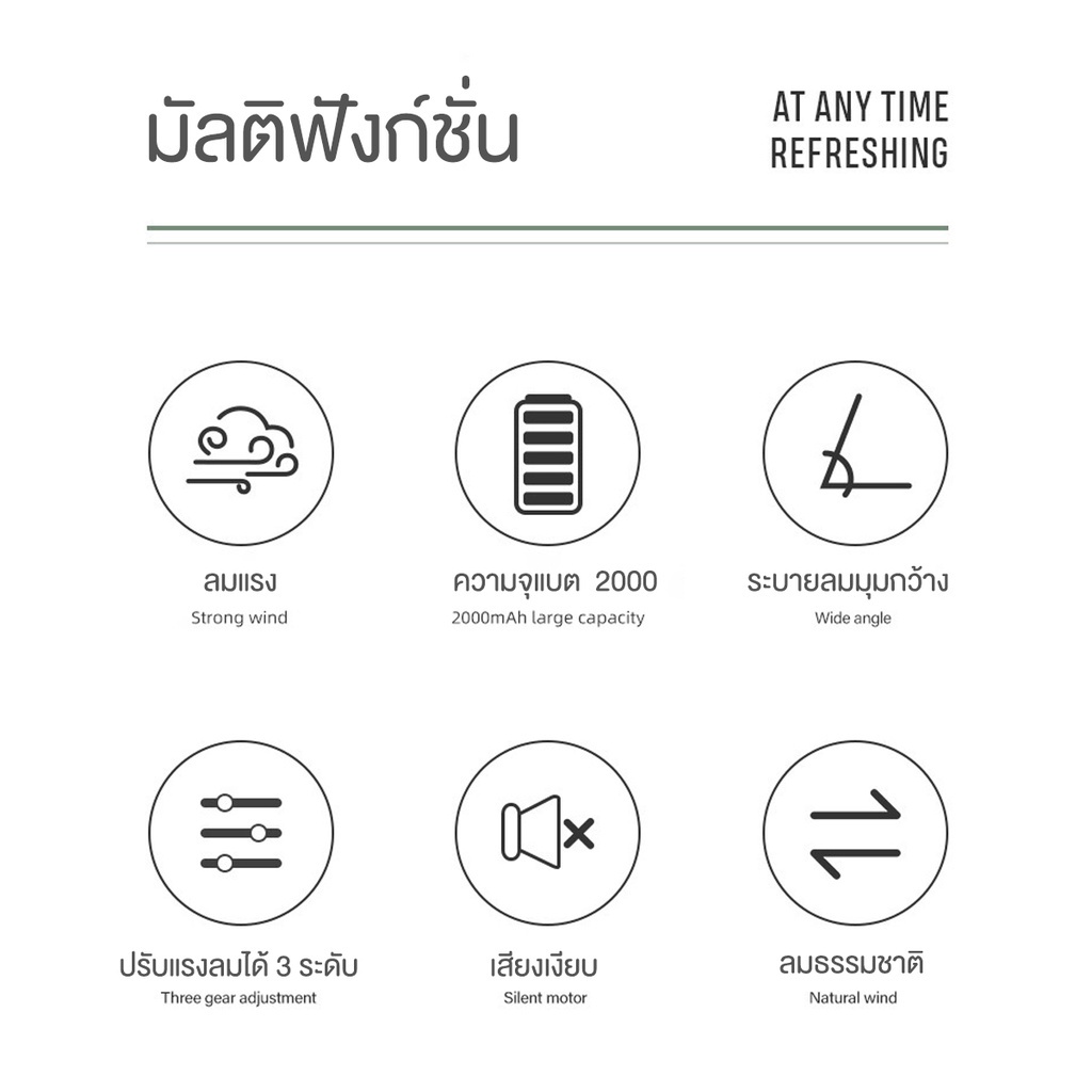 พัดลมพกพา-พัดลมแบบแขวนคอ-พัดลมมือถือ-พัดลมมินิ-ชาร์จ-usb-น้ำหนักเบา-พกพาสะดวก