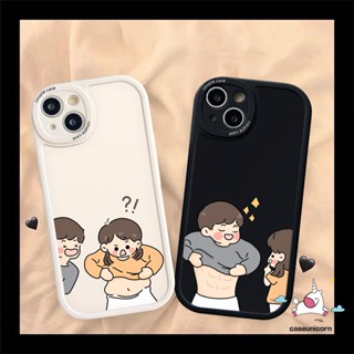 เคสโทรศัพท์มือถือคู่รัก แบบนิ่ม ลายการ์ตูนตลก สําหรับ Samsung A14 A50 A12 A30s A03s A50s A04 A13 A73 A20s A02s A11 A53 A32 A10s A03 A52 A23 A31 A33 A52s A71 A22 A51 A72 A21s A20