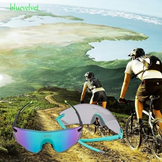 Bluevelvet แว่นตาขี่จักรยาน ผู้หญิง จักรยานเสือภูเขา จักรยานเสือหมอบ แว่นตากีฬา ป้องกัน เลนส์โพลาไรซ์ จักรยาน