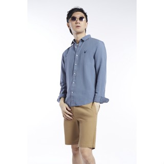 ESP เสื้อเชิ้ตแขนยาว ผู้ชาย สีน้ำเงิน | Long Sleeve Shirt | 3677