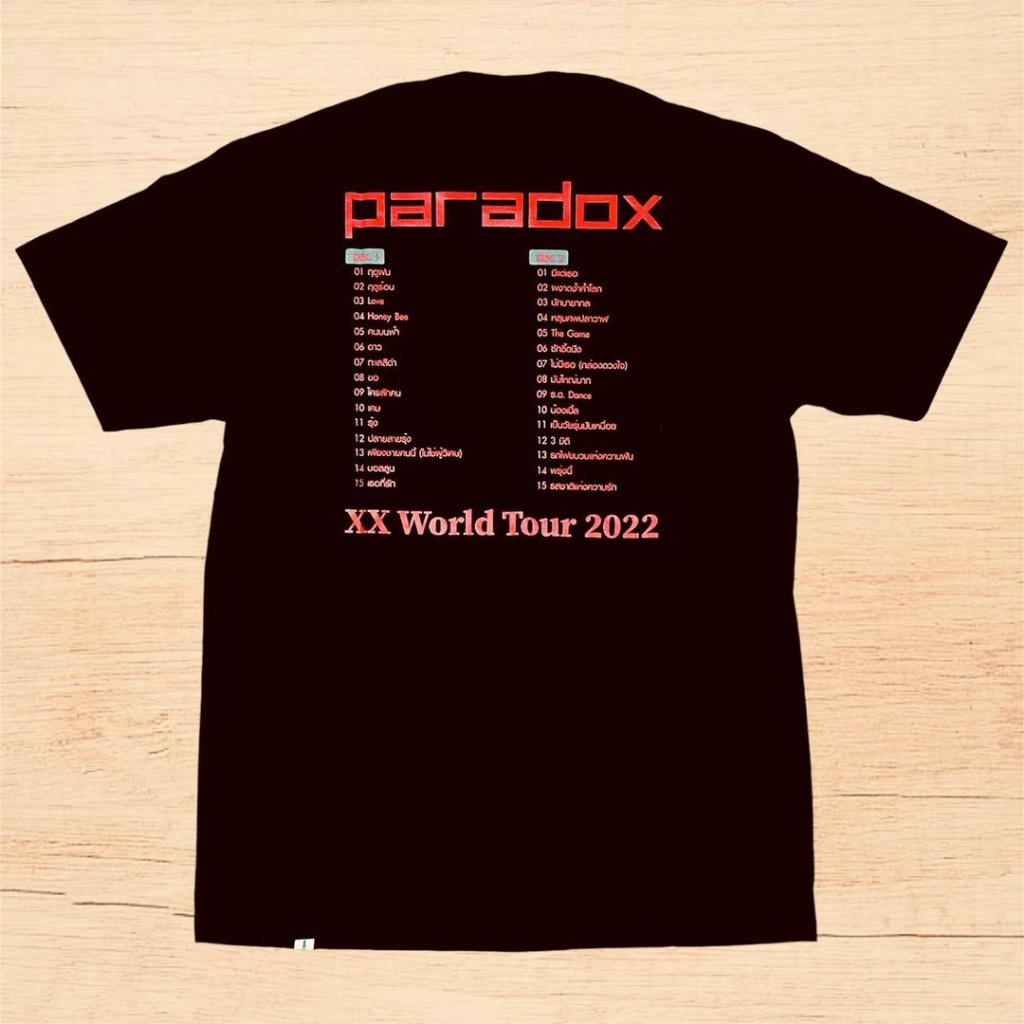 พร้อมส่ง-เสื้อวงดนตรี-paradox-พาราด็อกซ์-การเปิดตัวผลิตภัณฑ์ใหม่-t-shirt