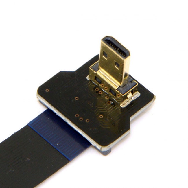 Cavo video piatto HDMI FPV 50 cm da A-maschio a micro D-maschio con