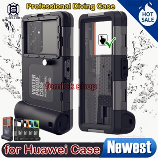 [SHELLBOX] Newest Upgrade Professional Diving Phone Case for Huawei Mate 50/60 Pro P20/P30/P40/P50/P60 Nova 10/9/8/7/6 SE Casing 15M Underwater Super Waterproof Depth Cover