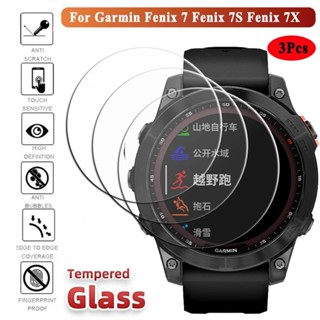 ฟิล์มกระจกนิรภัยกันรอยหน้าจอ HD 9H 3 ชิ้น สําหรับ Garmin Fenix 7S 6 6S 6X Pro 5 5S EPIX