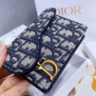 พรี Christian Dior Saddle oblique S5611กระเป๋าบัตร กระเป๋าสตางค์ cardholders กระเป๋าเงิน เหรียญ