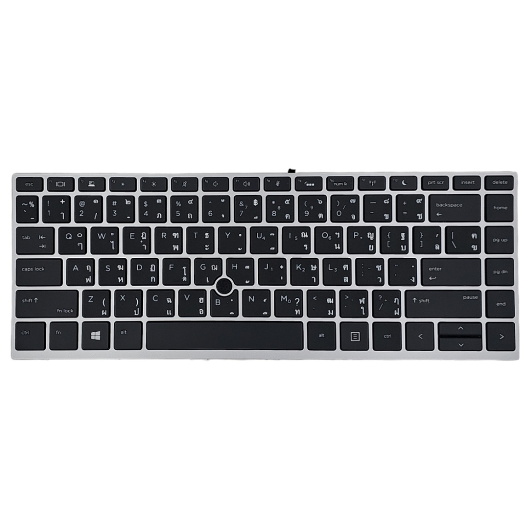 คีย์บอร์ด-เอชพี-keyboard-for-hp-probook-640-g4-g5-645-g4-g5-us-silver-frame