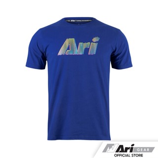  เสื้อยืด ARI ILLUSION TEE - BLUE/MULTICOLOR เสื้อยืด อาริ อิลลูชั่น สีน้ำเงินsize: S-5XL