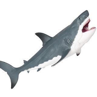 ★พร้อมส่ง ขายดี★โมเดลพลาสติก รูปปลาวาฬ ฉลามขาว ขนาดใหญ่ ของเล่นเสริมการเรียนรู้ สําหรับเด็ก