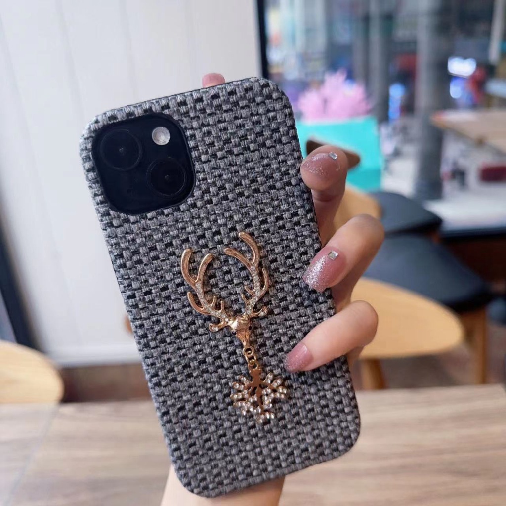 ขายส่ง-เคสโทรศัพท์มือถือ-ลายหัวกวางทอ-โลหะ-สําหรับ-iphone-14-pro-iphone-13-promax-iphone-11-promax-iphone-7-8-plus-iphone-12-promax