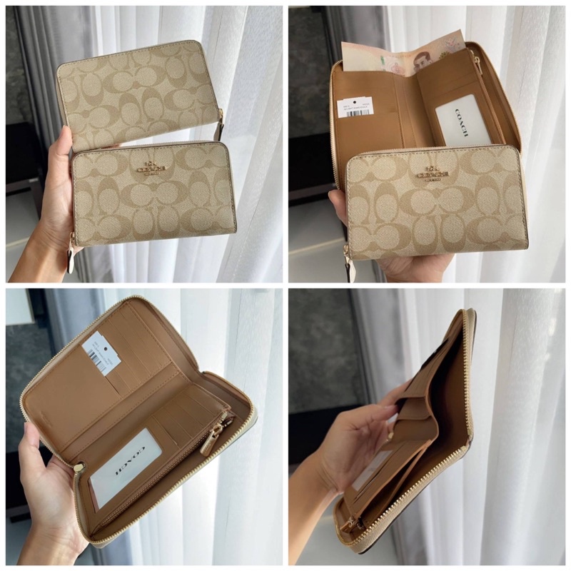 medium-id-zip-wallet-f88913-กระเป๋าสตางค์ซิปยาว-coac-h-กระเป๋าสตางค์สตรี-ที่ใส่บัตร