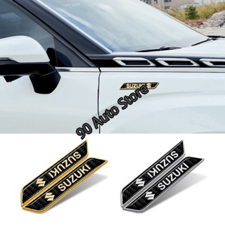สติกเกอร์ตราสัญลักษณ์ 10.3x1.5 ซม. อุปกรณ์เสริม สําหรับ Suzuki Swift SX4 Alto Alivio Jimny 2 ชิ้น