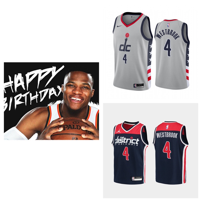 washington-wizards-4-russell-westbrook-เสื้อสเวตเตอร์ของเสื้อบาสเก็ตบอล-nba-jersey