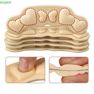 EXPEN สติกเกอร์ฟองน้ํา แบบหนา ป้องกันส้นเท้า ปรับระดับได้ สําหรับรองเท้าส้นสูง