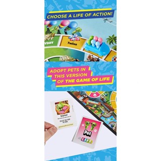 ของเล่นเกมกระดาน The Game of Life Party Family สําหรับเด็กผู้ชาย และเด็กผู้หญิง 3QEP