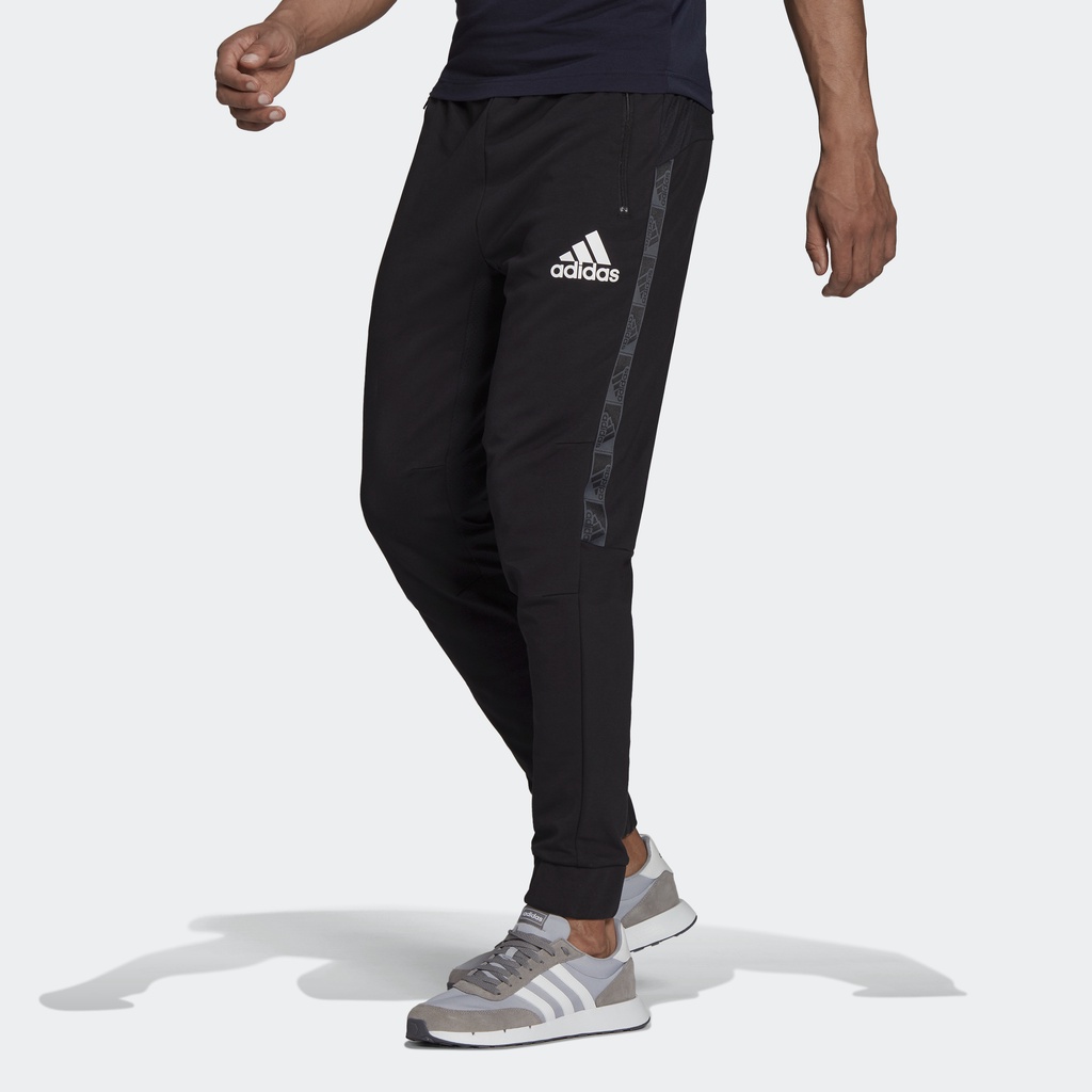 adidas-เทรนนิง-กางเกงขายาว-aeroready-designed-to-move-sport-motion-logo-ผู้ชาย-สีดำ-h28788