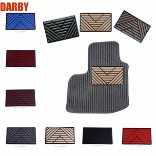 Darby แผ่นรองเหยียบเท้า PVC กันลื่น ทนต่อการเสียดสี ขนาด 25x15 ซม. สีดํา สําหรับรถยนต์