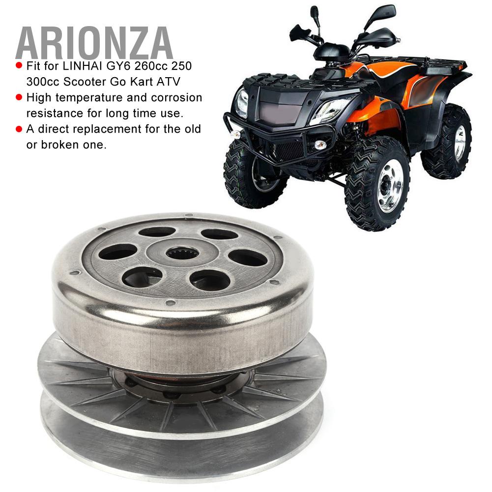 arionza-คลัทช์ขับเคลื่อน-pully-ประกอบด้านหลังเหมาะสำหรับ-linhai-260cc-250-300cc-สกู๊ตเตอร์-go-kart-atv-16t-spline