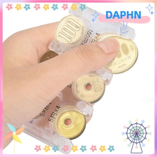 Daphs กระเป๋าใส่เหรียญพลาสติก ABS หลายตําแหน่ง น้ําหนักเบา สีพื้น สไตล์ญี่ปุ่น