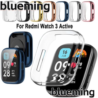 Blueming2 TPU เคส, ตัวป้องกันสายนาฬิกาข้อมืออัจฉริยะ, ใหม่ นิ่ม เต็มรูปแบบ กันชน เคสป้องกัน Redmi Watch 3 Active