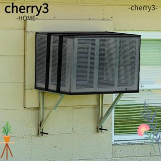 Cherry3 ผ้าคลุมหน้าต่าง กันฝน AC เสริมสายรัด พร้อมตาข่ายด้านข้าง ผ้าออกซฟอร์ด อุปกรณ์เสริม สําหรับเครื่องปรับอากาศ