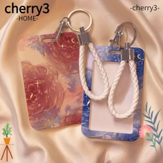 Cherry3 กระเป๋าใส่บัตรเครดิต แบบพลาสติก ลายการ์ตูนรถบัส สําหรับเด็กผู้ชาย และเด็กผู้หญิง