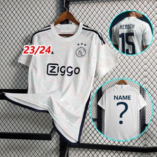 เสื้อกีฬาแขนสั้น ลายทีมชาติฟุตบอล Ajax 2023-24 ชุดเยือน สําหรับผู้ชาย