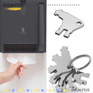 EUTUS กุญแจเครื่องจ่ายกระดาษทิชชู่ คุณภาพสูง ทนทาน แบบเปลี่ยน 20 ชิ้น พร้อมแหวน 8 ชิ้น สําหรับผ้าขนหนู GP