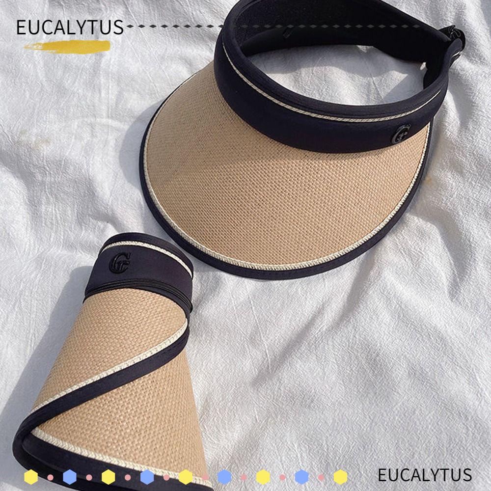 eutus-หมวกฟางปีกกว้าง-กันแดด-ป้องกันรังสียูวี-แบบพกพา