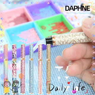 Daphne ปากกาปักครอสสติตช์คริสตัล กันลื่น DIY สําหรับตกแต่งเล็บ