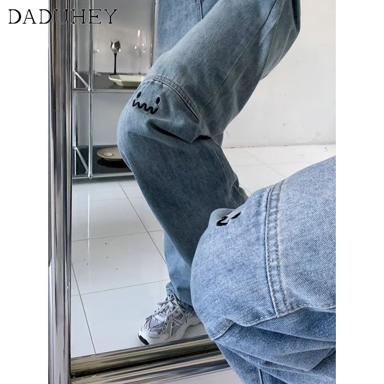 daduhey-new-american-ins-high-street-retro-washed-jeans-niche-high-waist-wide-leg-pants-large-size-trousers