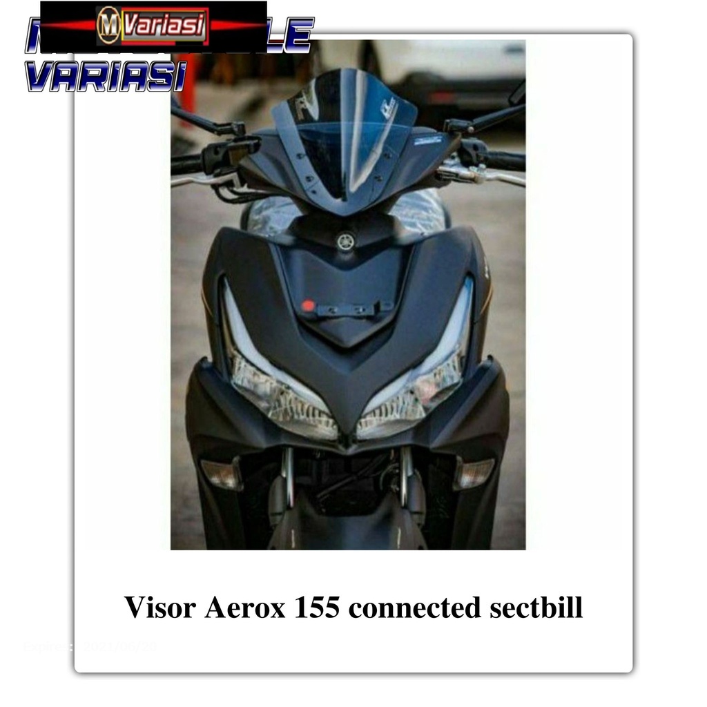 visor-ใบส่งสัญญาณเชื่อมต่อกระจกหน้ารถ-aerox-155