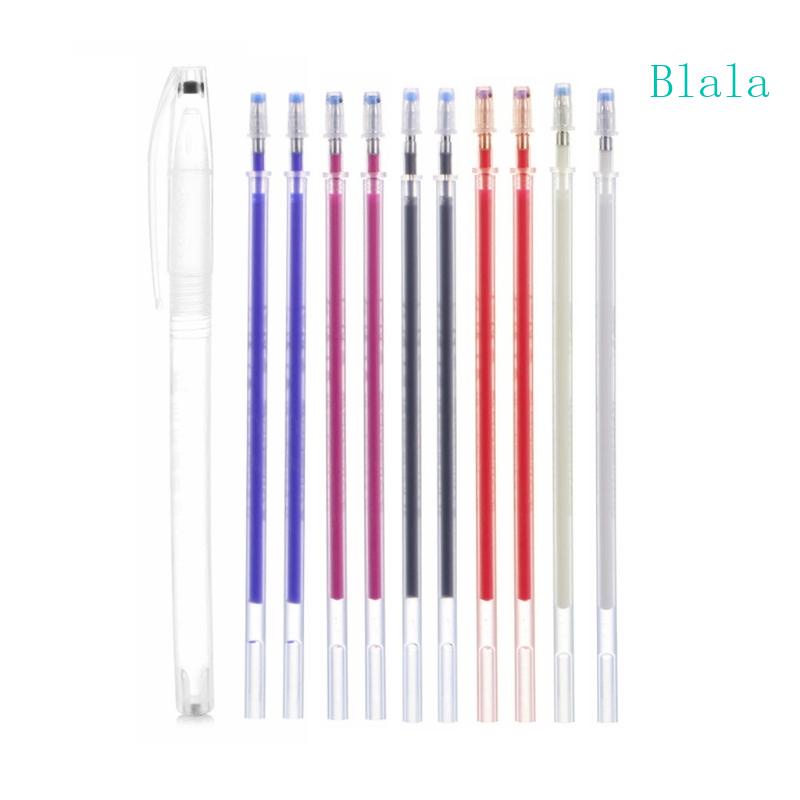 blala-ปากกามาร์กเกอร์-ลบได้-พร้อมไส้ปากกา-10-ชิ้น-คละสี