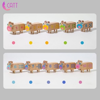 [Dadada1] ของเล่นบล็อกไม้ Montessori สําหรับเด็กทุกเพศ 10 ชิ้น